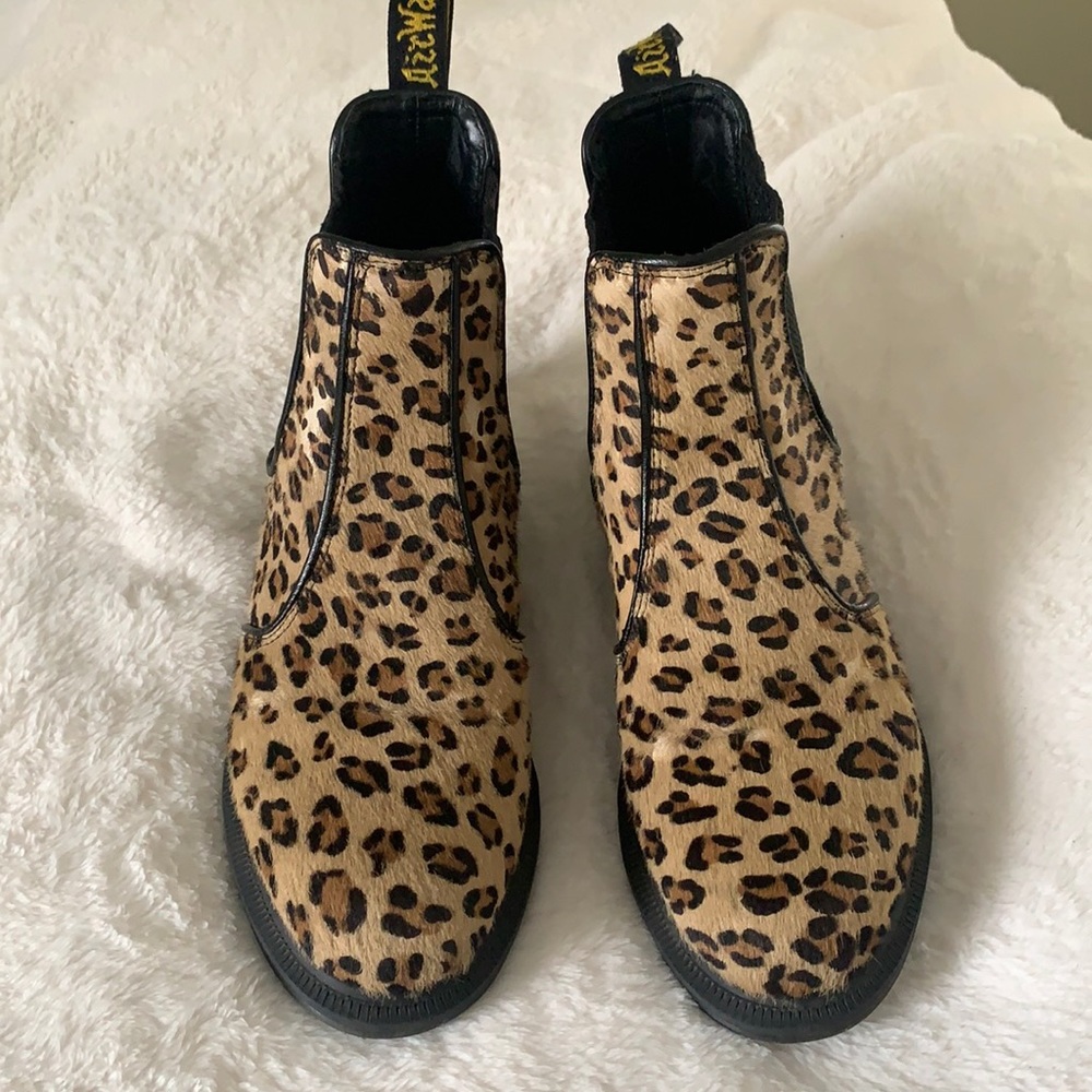 Chelsea boot cheetah print Doc Martens